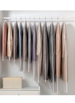 Generic Pack of 5 Lightweight Breathable Dustproof Garment Bag and Closet Cloth Cover Storage,Household Transparent Waterproof Coat, Suit Cover, Washable Hanging Clothes Bag (60 * 140cm)  - Image 5