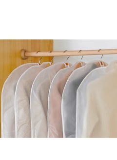 Generic Pack of 5 Lightweight Breathable Dustproof Garment Bag and Closet Cloth Cover Storage,Household Transparent Waterproof Coat, Suit Cover, Washable Hanging Clothes Bag (60 * 140cm)  - Image 4