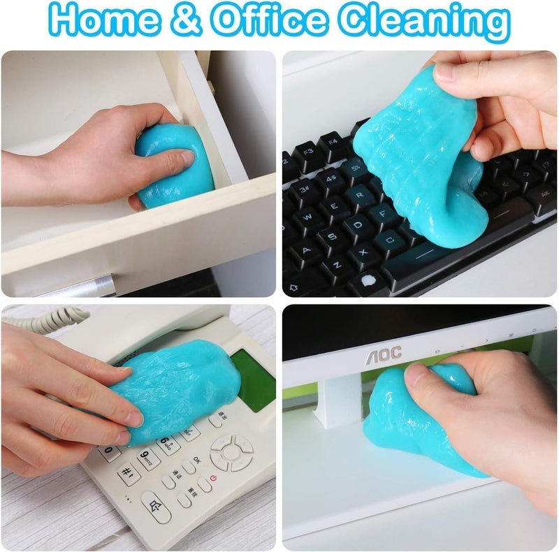 Cleaning gel for car, car cleaning kit universal detailing automotive dust car crevice cleaner auto air vent interior detail removal putty cleaning keyboard cleaner for car vents - Image 5