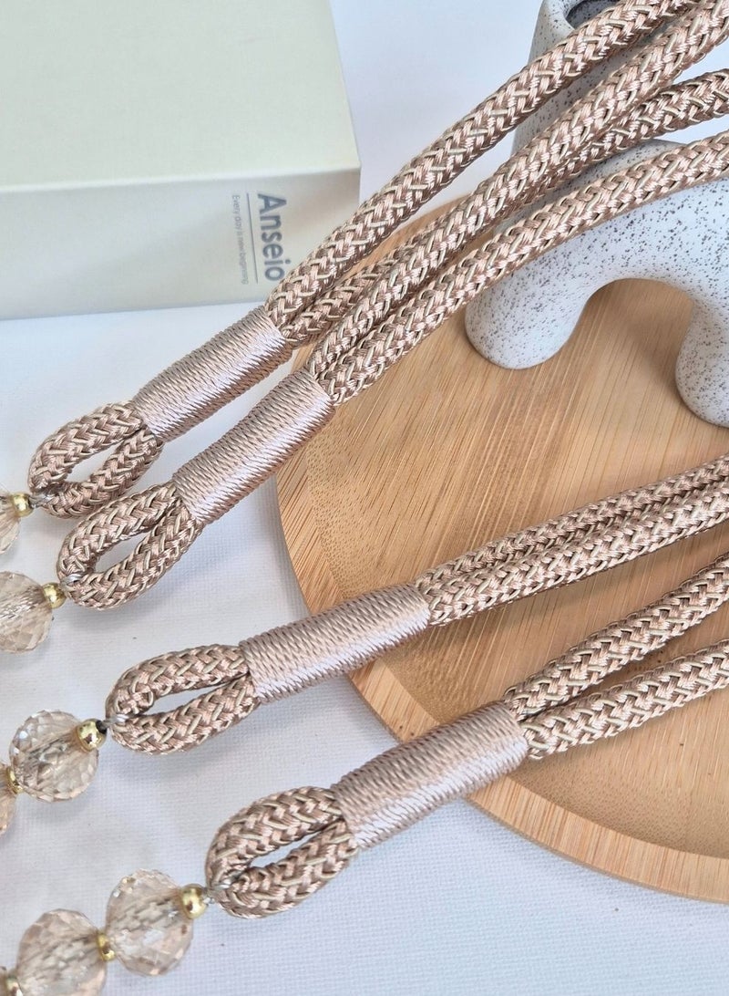 QBAID Curtain Tieback / Curtain Rope Holder – Easy Wrap Design for Neat and Elegant Curtain Gathering - Image 3
