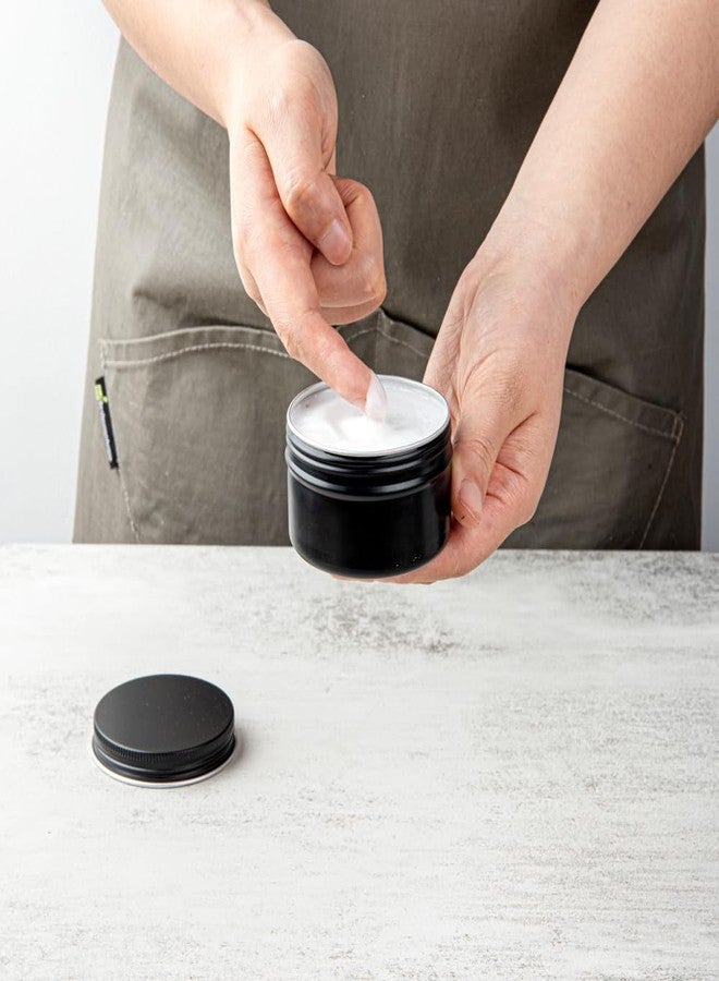 Restaurantware RW Base 4 Ounce Tin Storage Boxes 10 Round Tin Boxes With Lids - Durable Screwable Lids Black Aluminum Storage Containers Customizable Fits Mints Pills Or Herbs - Image 5