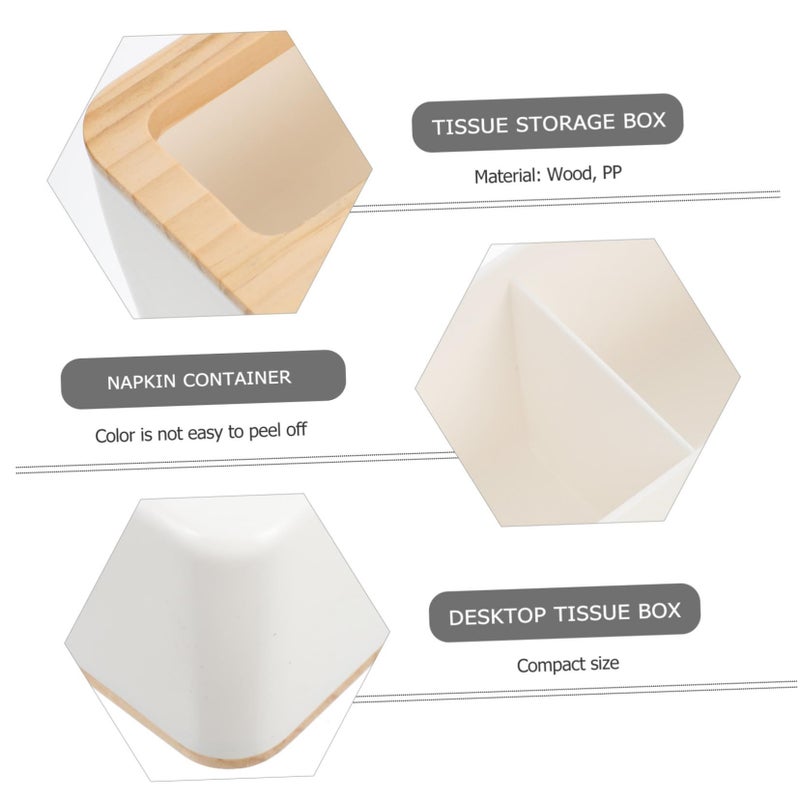 1pcs Multi Function Tissue Box Premium Napkin Container Three Designs White For Home Office Car Storage Organization - Image 3