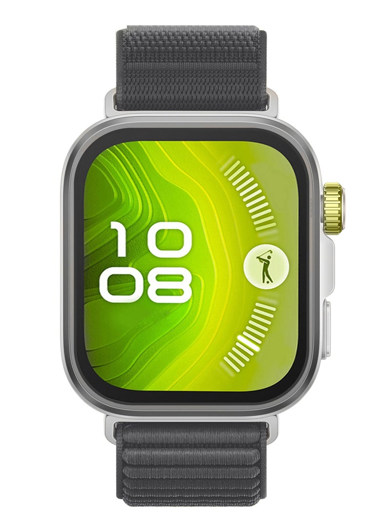 CATANES Premium Loop Watch Band for Watch 4 & Watch 4 Pro – Adjustable, Soft & Durable Replacement Strap Grey - Image 5