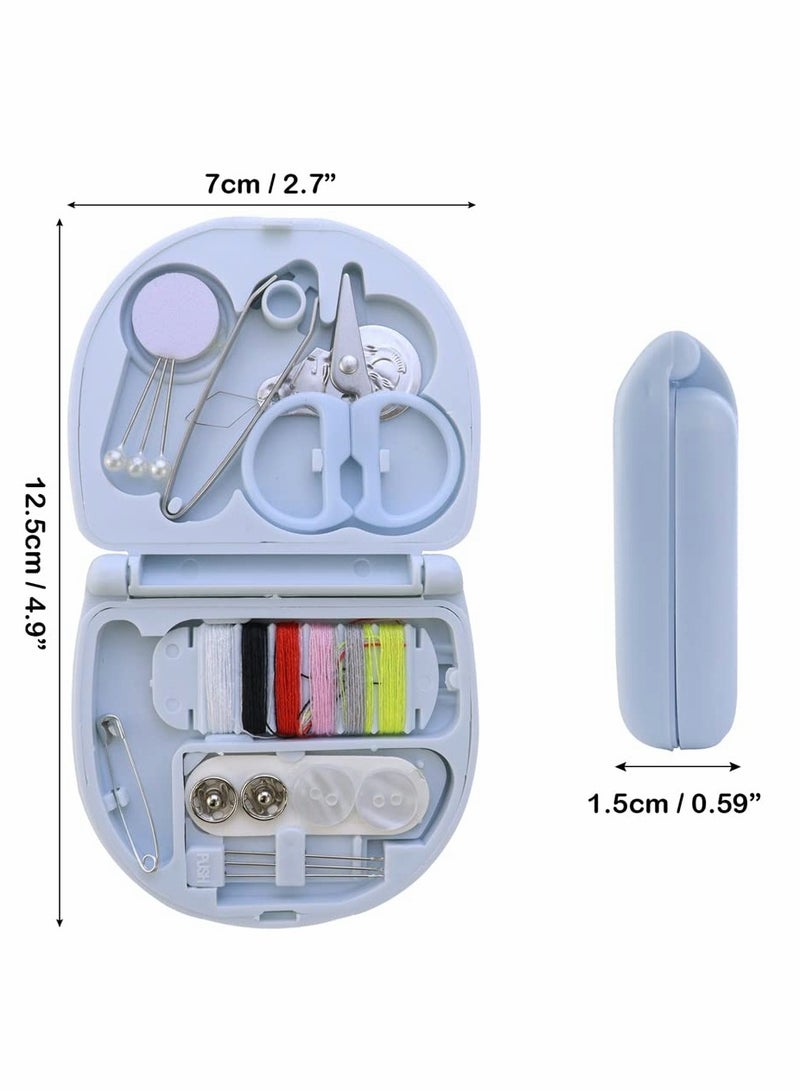 Excefore Min Travel Sewing Kit, 2 Pack Portable Sewing Tool Kits with Threads Scissors Hand Sewing Needles, Plastic Sewing Kit Box DIY Sewing Supplies Beginner Friendly Emergency Sewing Repair Kit - Image 2