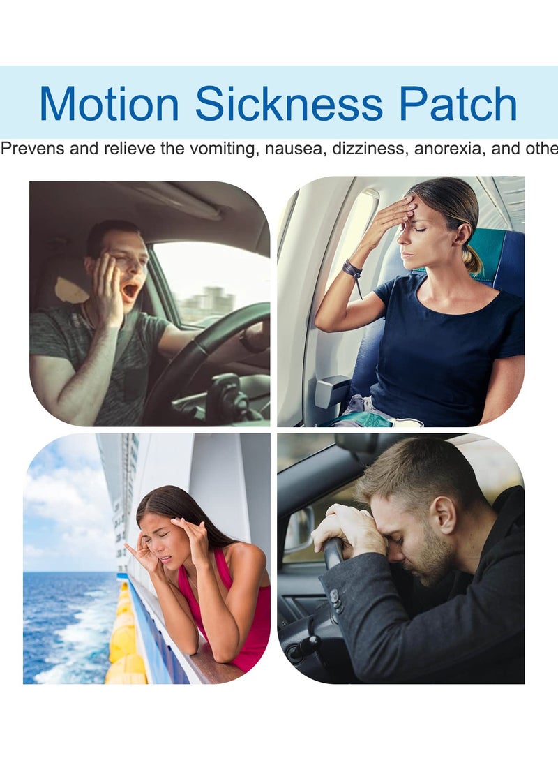 SYOSI - Motion Sickness Patches,80 Count(2 Box) Motion Sickness Patch for Cruise/Dizziness/Vertigo Behind Ear, Motion Sickness Patches for Kids and Adults, Sea Sickness Patches with Non Drowsy, Nausea Relief - Image 1