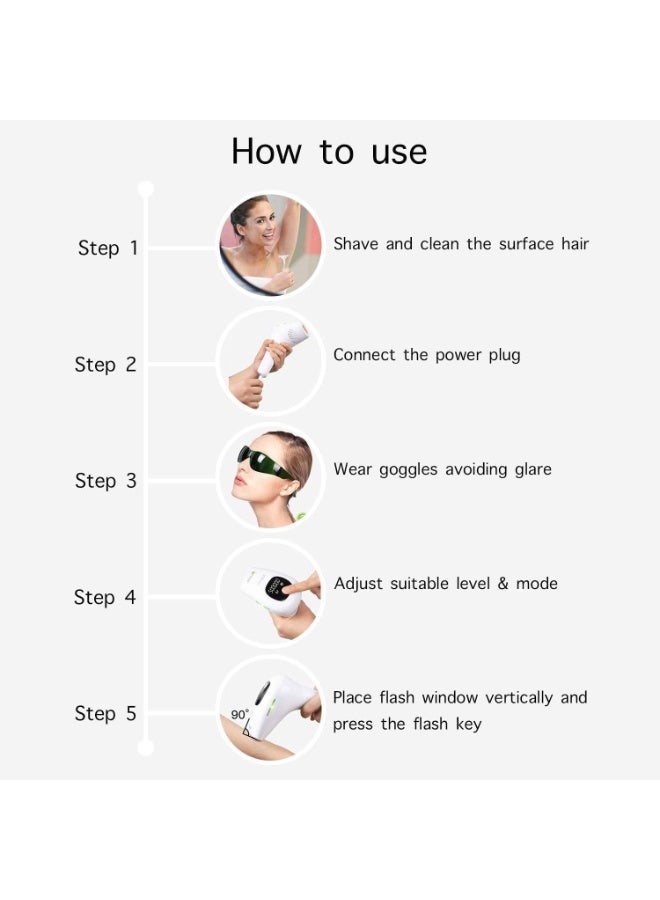 ZEESQUARE Best IPL Laser Hair Removal Device 9000 – Painless Permanent Hair Removal Machine for Women & Men - Image 5