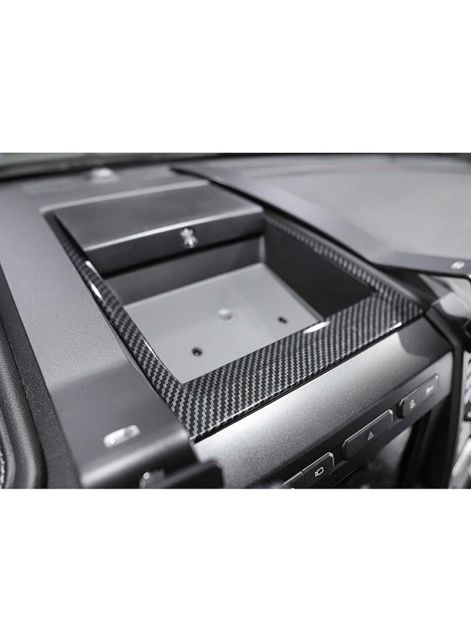 Keptrim for F150 ABS Carbon Fiber Center Console Dash Storage Tray Trim for 2015-2020 Ford F150 - Image 2