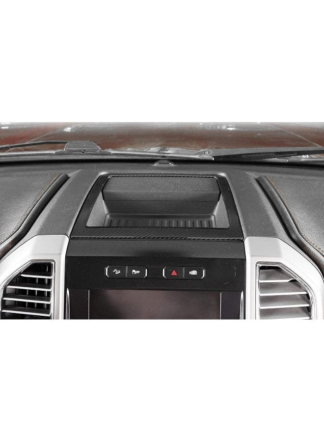 Keptrim for F150 ABS Carbon Fiber Center Console Dash Storage Tray Trim for 2015-2020 Ford F150 - Image 5