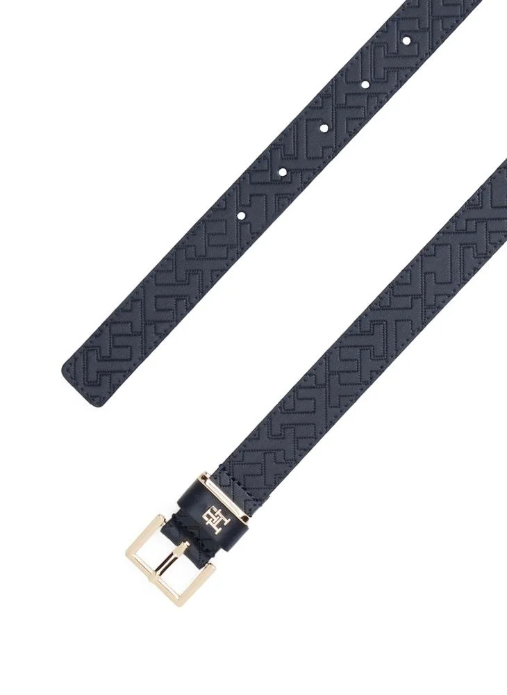 TOMMY HILFIGER Leather Embossed Logo Belt