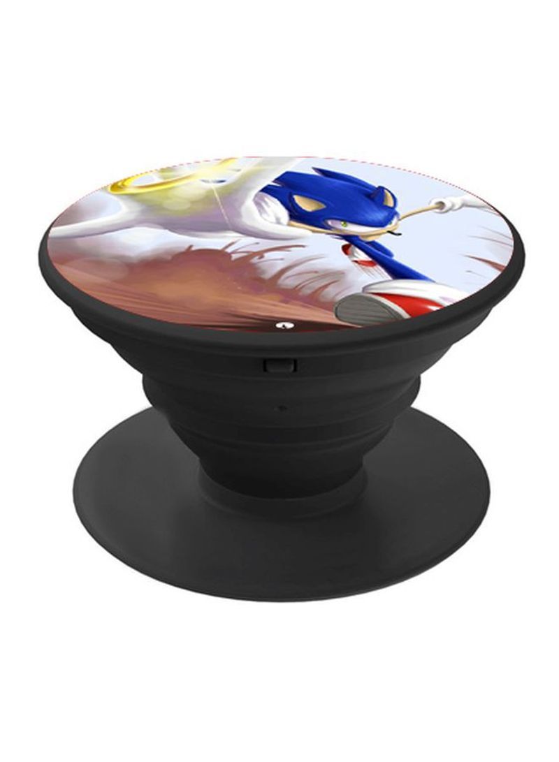 RKN Printed Pop Socket Phone Holder Black/White/Blue - Image 1