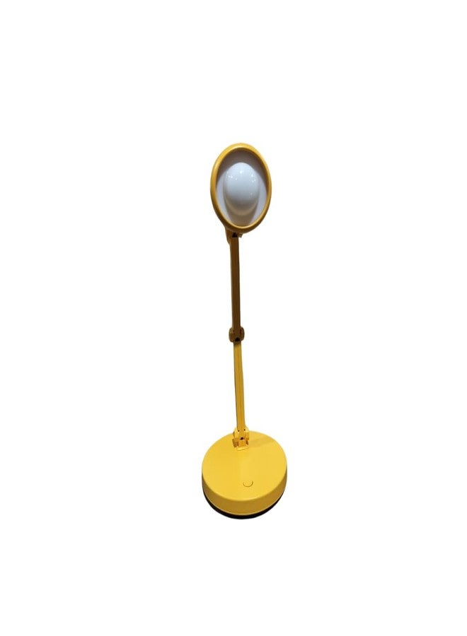 Lexton Rechargeable Study Table Lamp | Adjustable/Foldable Arm, Portable | 2 Level Brightness Mode, Unique Design with Recharging Cord | for Reading/Writing, Bed Side Lamp (Pack of 1, Mustard Yellow) - Image 5