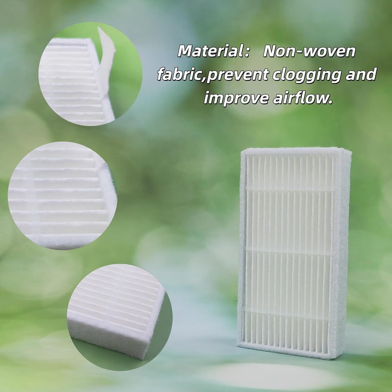 Lezhisnug 10pcs HEPA Filter for ILIFE Vacuum Cleaners, Replacement Filters for ILIFE V3, V3S, V3S Pro, V5, V5S, V5S Pro Robot Vacuum Cleaner; Compatible with SILVERCREST SSWR A1 - Image 3