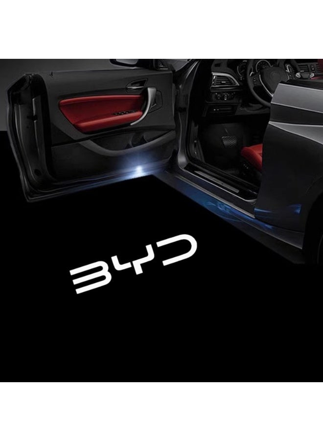Vierex Car Door Logo Welcome Lights & Exit Warning Lights for BYD Han DM / Song PLUS / Qin PRO / Seal / EA1 (2020-2021), Super Bright LED Projector Courtesy Lights, Plug & Play, 2PCS - Image 1