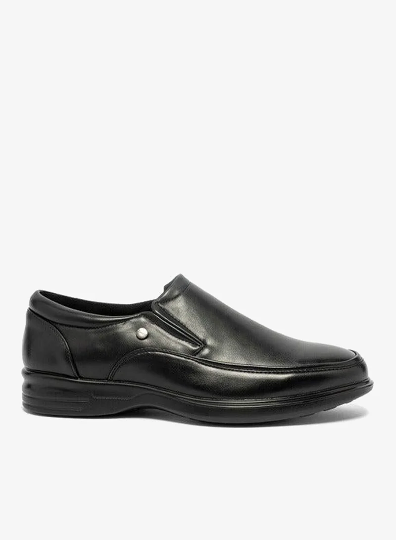 LBL by Shoexpress BLACK Solid Slip-On Loafers for Men | Best Price UAE