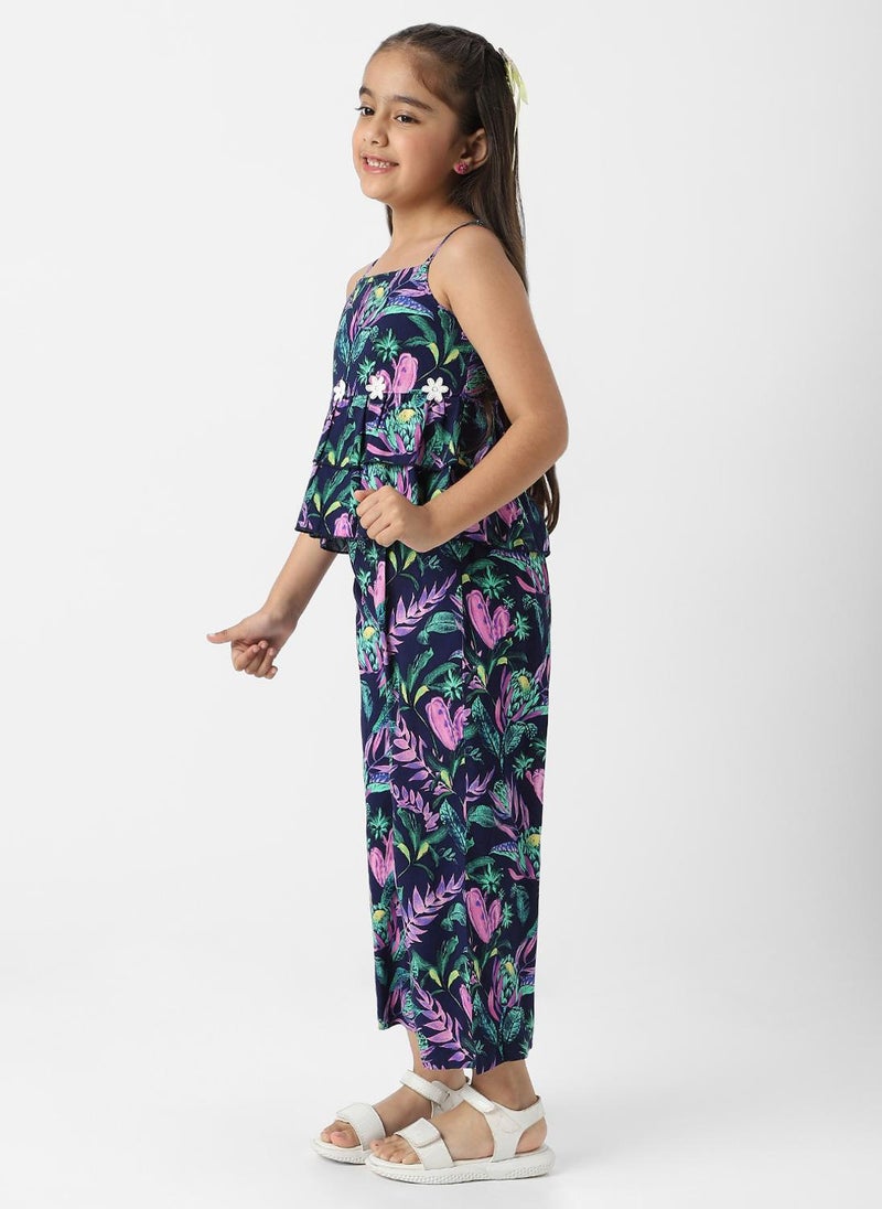 Nautinati Nautinati Girls Combo Set of Tiered Top and Bottoms  - Image 2