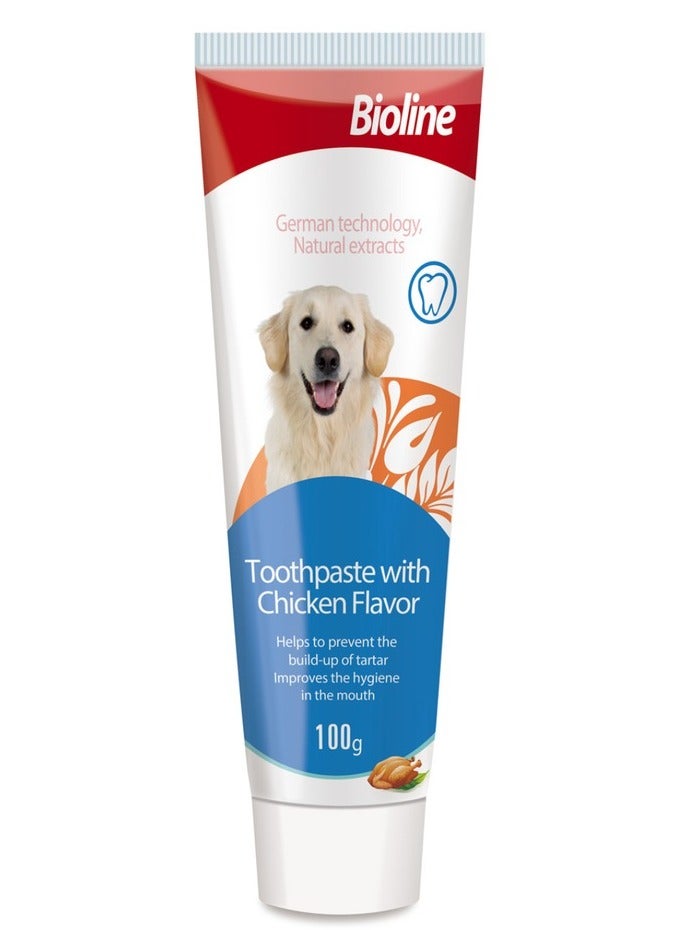 بايولاين معجون أسنان 100 جرام [الوزن - 100 جرام، النكهة - دجاج]
