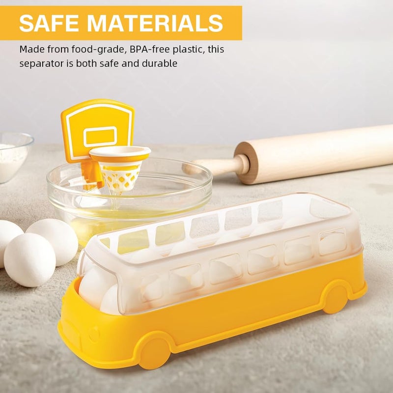 HASTHIP HASTHIP® Kitchen Egg Yolk Separator Fun Basketball Hoop Designed Can Be Clip on Bowl Edge Kitchen Gadget Yolk Separator for Baking, Cooking  - Image 5