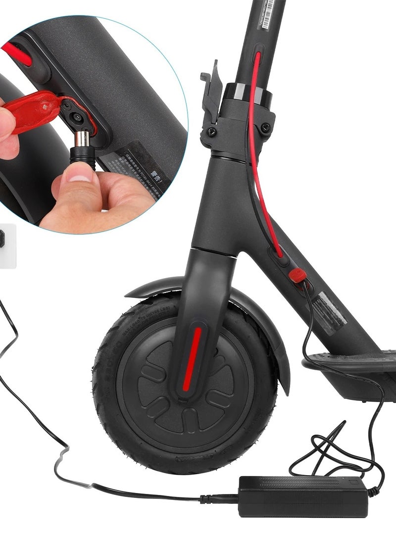 محول بديل 42V 2A – متوافق مع سكوترات Segway Ninebot وXiaomi M365 وBird وLime وغيرها من السكوترات الكهربائية المشابهة (مناسب لطرازات ES1 / ES2 / ES4 / E22 التي تعمل ببطارية ليثيوم 36V) - Image 1