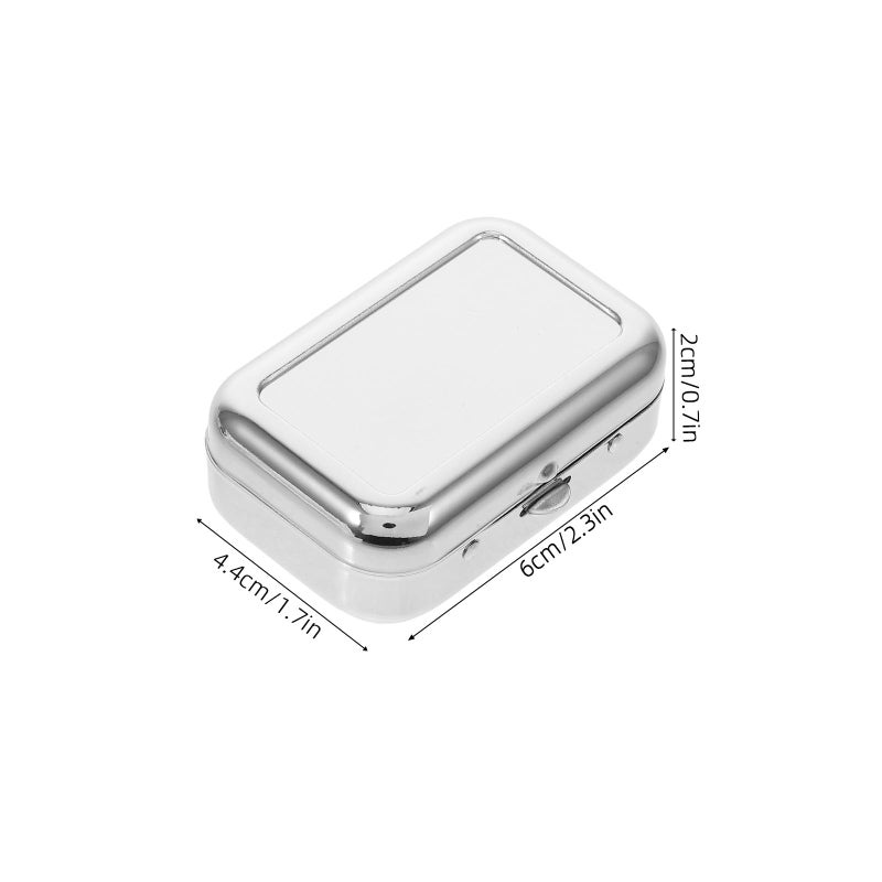 Stainless Steel Mini Portable Pocket Ashtray With Lid For Car Home Office Outdoor Use - Image 3