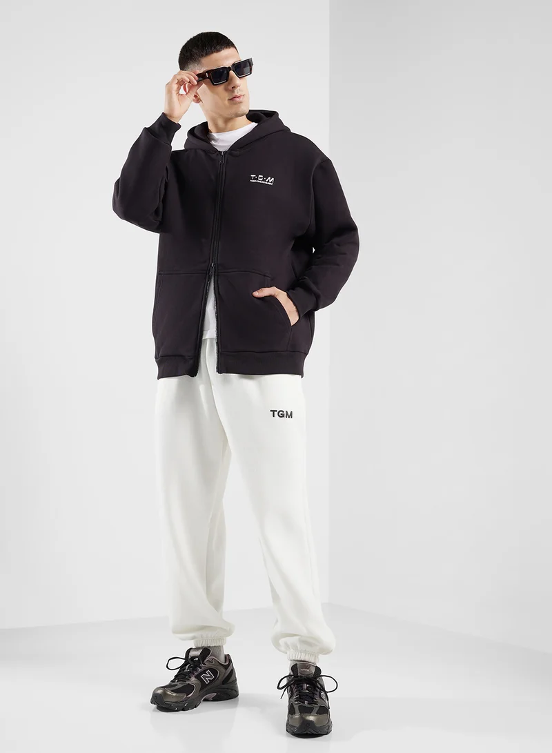 ذا جيفينج موفمنت Oversized Zip Through Hoodie