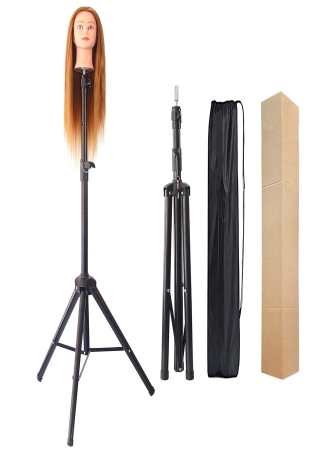 Pinaka Wig Stand Tripod Mannequin Head Stand Heavy Duty Metal Adjustable Wig Head Stand - Image 2