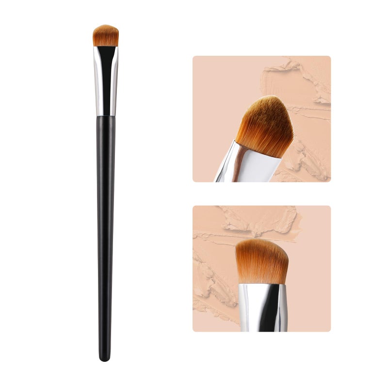 BEAUTYFACTOR Concealer Brush Under Eye Small Triangle Brushes for Precise Coverage Dark Circles Blemishes Acne Easy Blending for Concealer Contour CreamLiquid Makeup Brush - Image 3