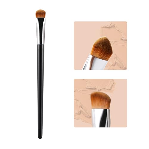 BEAUTYFACTOR Concealer Brush Under Eye Small Triangle Brushes for Precise Coverage Dark Circles Blemishes Acne Easy Blending for Concealer Contour CreamLiquid Makeup Brush - Image 1