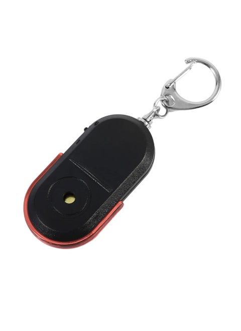 Mini Key Finder, Anti Lost Item Finder, Whistle Sound Control Smart Find Locator Keychain With Led Light, Portable Lightweight Key Finder Keyring For Find Keys, Wallets, Mp3, (1pc, Red)