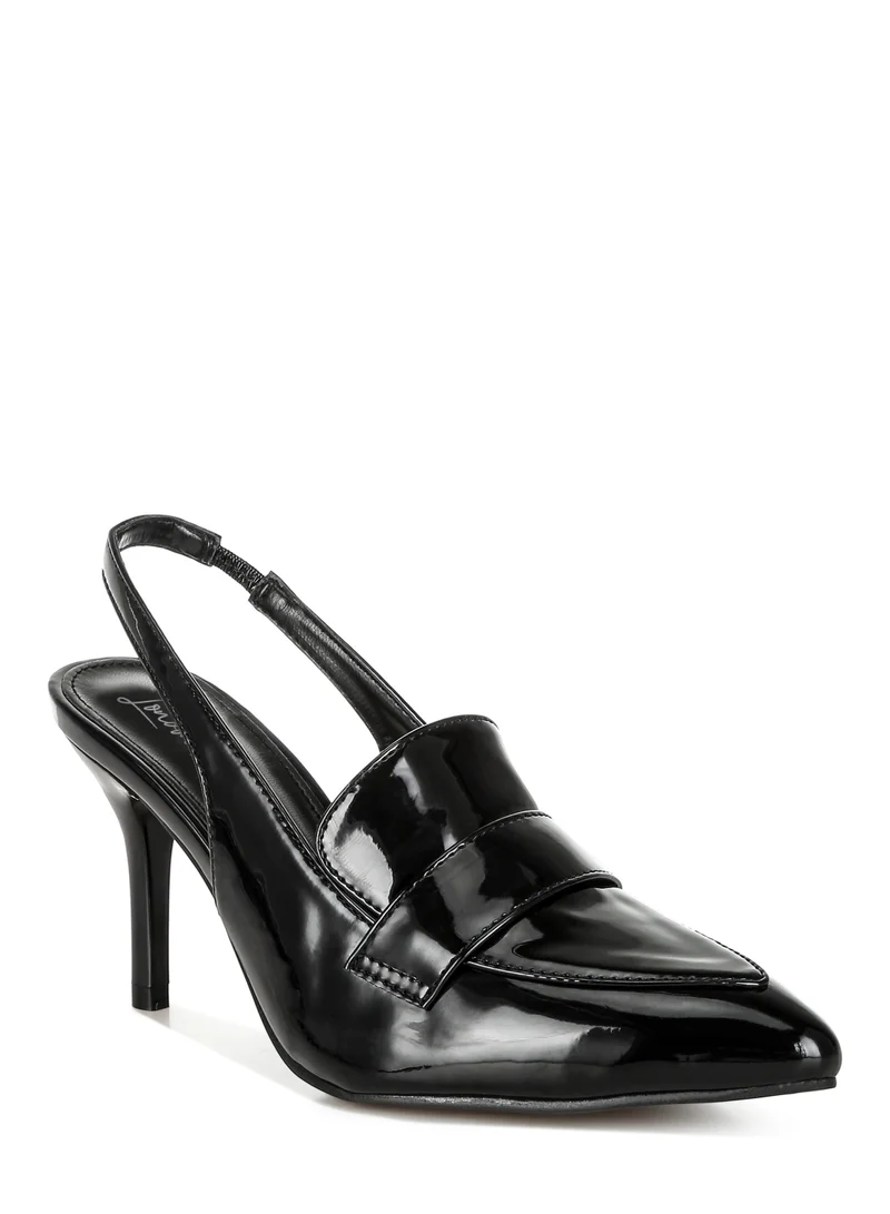 لندن راج صندل لوفر Slingback باللون الأسود