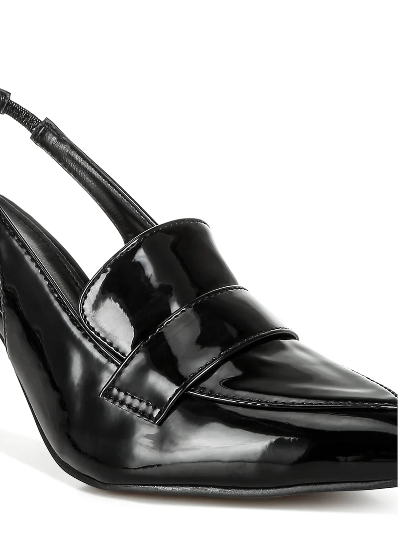 لندن راج صندل لوفر Slingback باللون الأسود