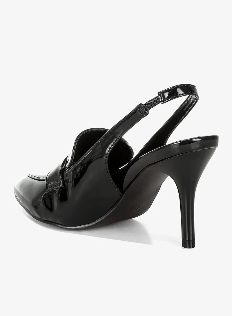 London Rag Black Slingback Loafer Sandals in Black for Women | Best Price UAE