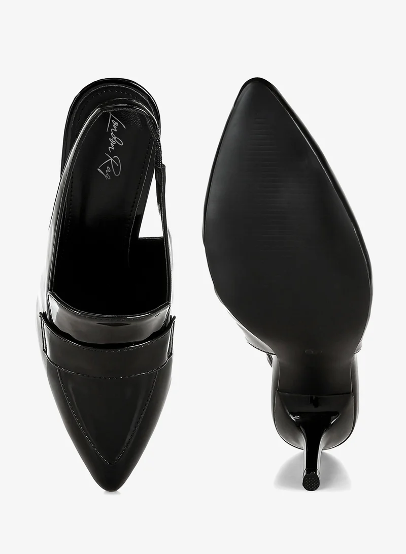 London Rag Black Slingback Loafer Sandals in Black for Women | Best Price UAE