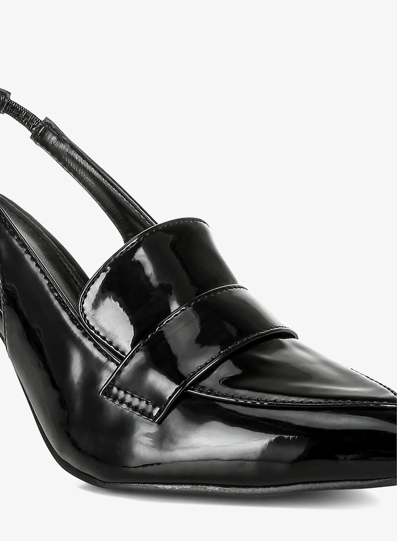 London Rag Black Slingback Loafer Sandals in Black for Women | Best Price UAE