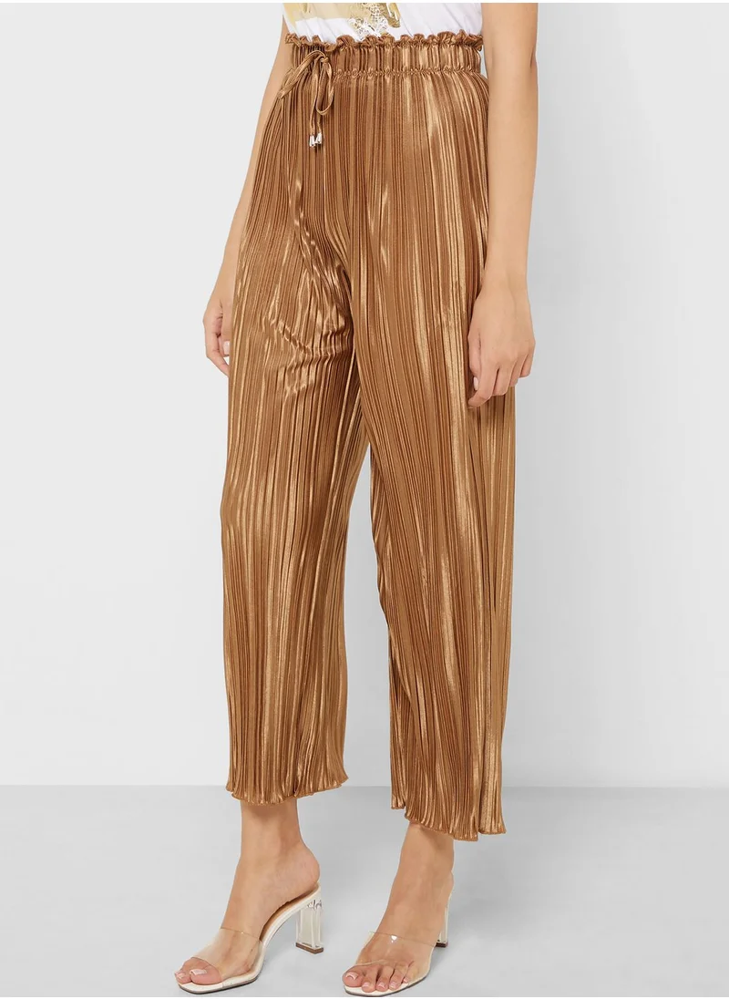 Ginger Elasticised Waist Plisse Pants