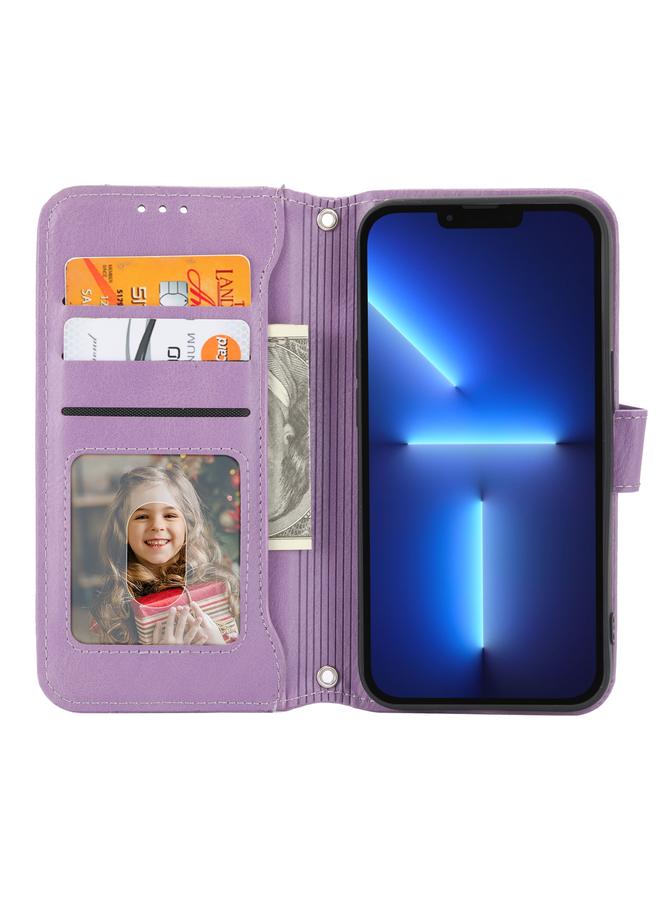 S-TOP Case For iPhone 16 Pro Max Oil Skin Zipper Wallet Leather Phone Case - Image 4