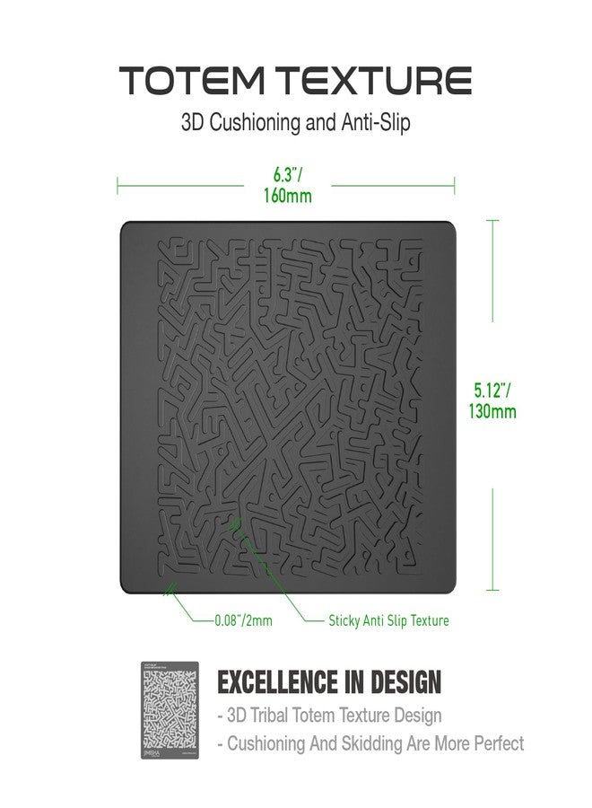 سجادة لوحة قيادة السيارة غير قابلة للانزلاق من جيميشا، وسادة لوحة قيادة لاصقة مضادة للانزلاق، جل تثبيت متعدد الوظائف لجهاز كشف الرادار والهاتف المحمول والمفاتيح والزجاج ونظام تحديد المواقع العالمي (GPS) والعملات المعدنية - 6.3 × 5.1 بوصة (عبوة واحدة) - Image 2
