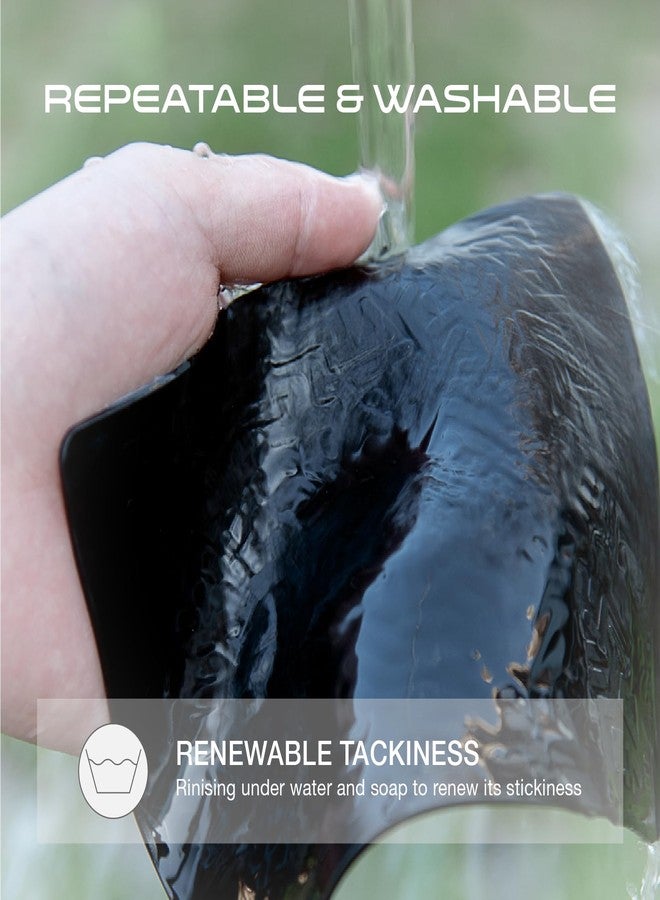 سجادة لوحة قيادة السيارة غير قابلة للانزلاق من جيميشا، وسادة لوحة قيادة لاصقة مضادة للانزلاق، جل تثبيت متعدد الوظائف لجهاز كشف الرادار والهاتف المحمول والمفاتيح والزجاج ونظام تحديد المواقع العالمي (GPS) والعملات المعدنية - 6.3 × 5.1 بوصة (عبوة واحدة) - Image 4