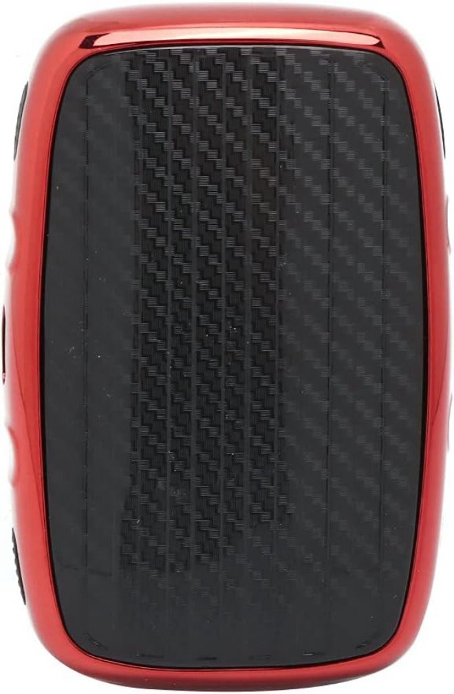 Car Key Fob Case Carbon Fiber Style, Red Remote Control Cover Protector for Land - Durable TPU Material, Stylish Design, for Discovery and Range (Red) - Image 4