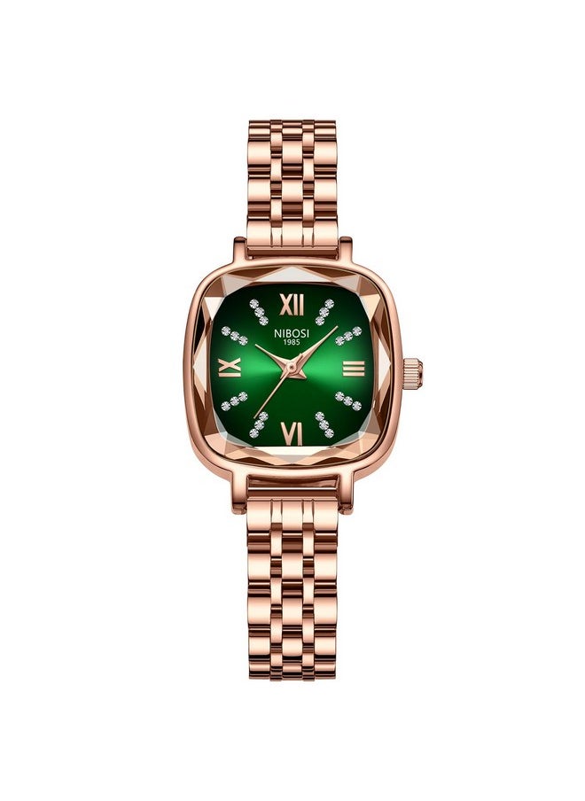 NIBOSI - NIBOSI Women Watches Analogue Wrist Watches for Women's & Girls&Miss&Ladies Rose Gold Dial and Band Stainless Steel Watch with Stylish Diamond Studded Watches - Image 1