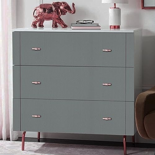 ELTON Textured Solid Color Plain Wallpaper Self Adhesive Waterproof Embossed Wallpaper for Wall Livingroom Bedroom Furniture Table top, Kitcken Almirah & Doors (Dark Grey, 50 Sq Feet) - Image 3