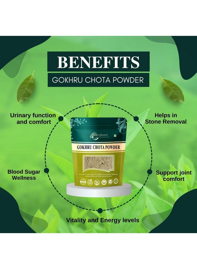 BrijBooti بودرة بذور براجبوتي غوكهرو - (250 غ) | بودرة تريبولوس تيرستريس | غوكشورا | كالتروب صغير | معتمد من FSSAI و GMP و ISO - Image 2
