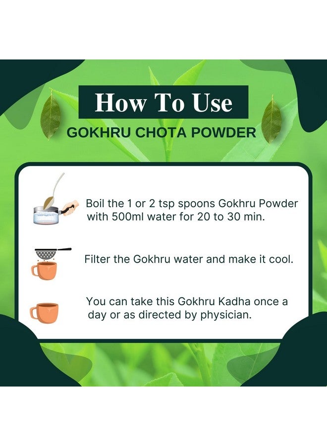 BrijBooti بودرة بذور براجبوتي غوكهرو - (250 غ) | بودرة تريبولوس تيرستريس | غوكشورا | كالتروب صغير | معتمد من FSSAI و GMP و ISO - Image 3