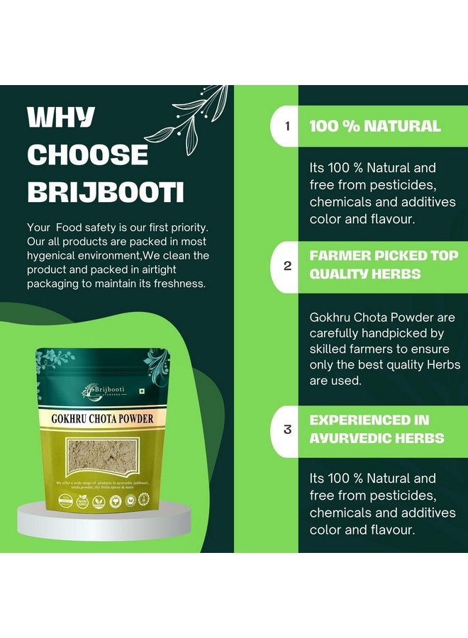 BrijBooti بودرة بذور براجبوتي غوكهرو - (250 غ) | بودرة تريبولوس تيرستريس | غوكشورا | كالتروب صغير | معتمد من FSSAI و GMP و ISO - Image 5