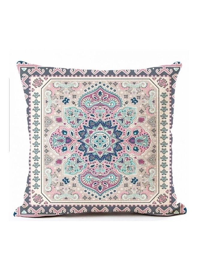 NIBEMINENT Geometric Design Printed Decorative Cushion Cover Multicolour 45x45centimeter