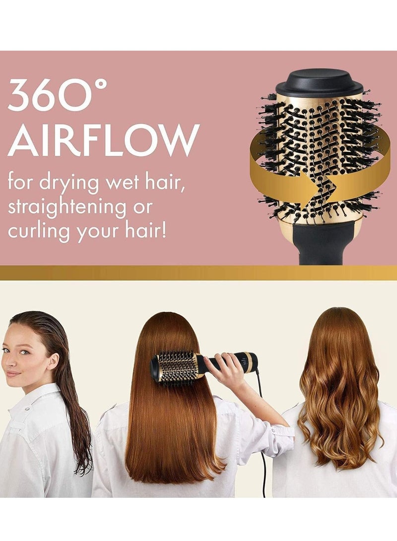 Hair Dryer Brush Blow Dryer Brush in One, Hair Dryer and Styler Volumizer Professional 4 in 1 Hot Air Brush, Negative Ion Anti-Frizz Blowout Hair Dryer Brush for Drying, Straightening, Curling, Salon - Image 4