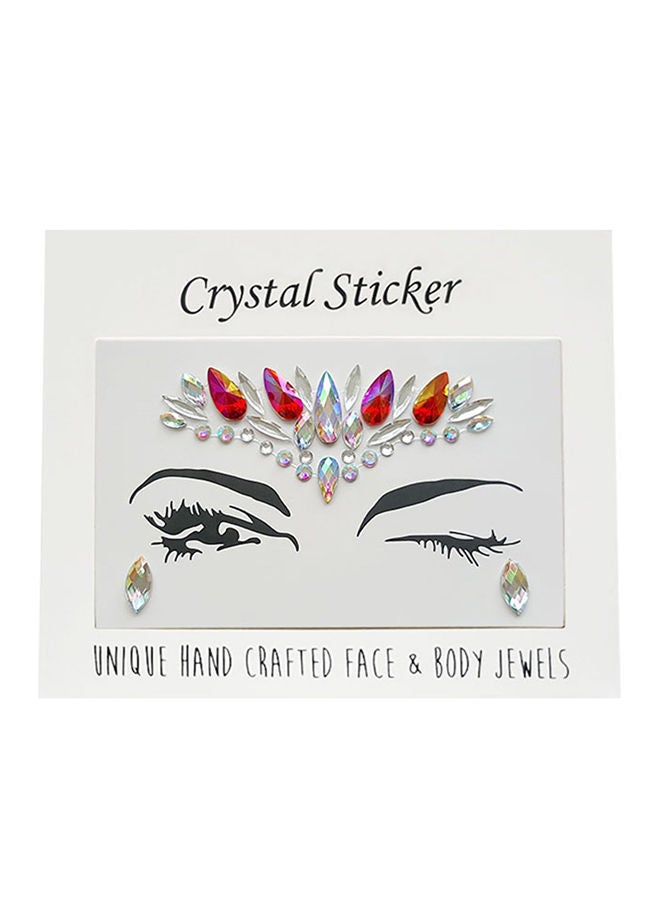 نيبمينينت كريستالات لاصقة توضع على الوجه والجسم مصنوعة يدوياً متعدد الألوان