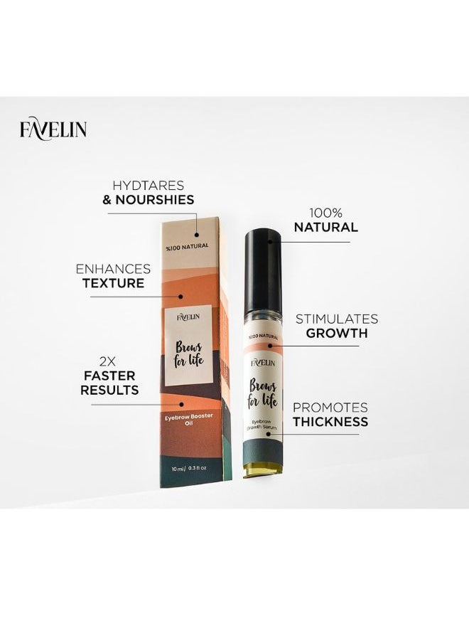 favelin - Favelin Brows For Life Eyebrow Serum 10 Ml | Unleash Your Natural Brow | Natural Oils Vitamin E - Image 1