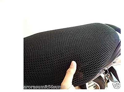 HUUSO Bike Stretchable Net Seat Cover (Black) Compatible with Suzuki Gixxer SF - Image 2