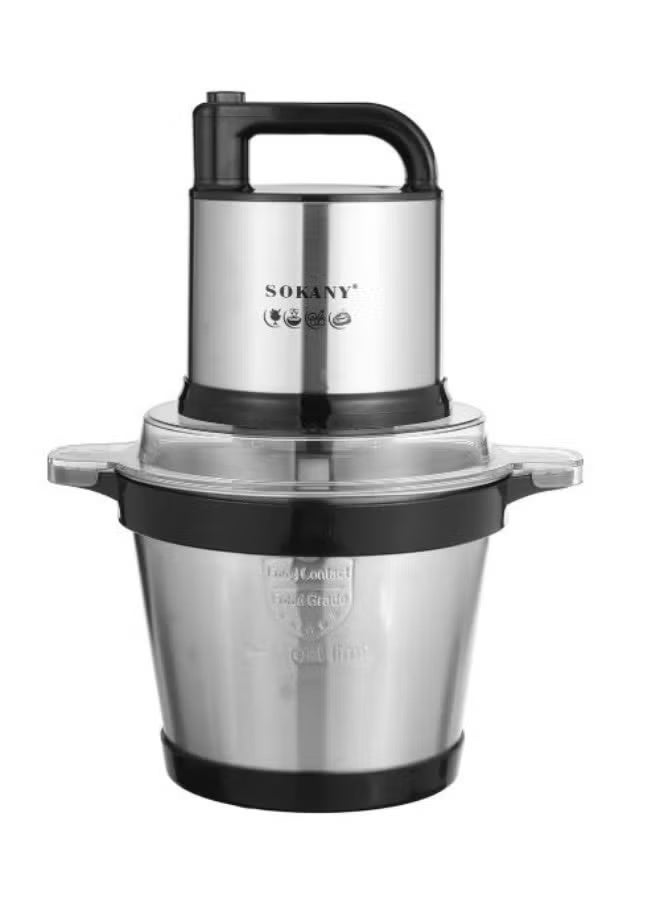 sokany SK-7028 N - Sokany Stainless Steel Chopper, 4L, 800W With 3 different speeds and pure performance - Image 2