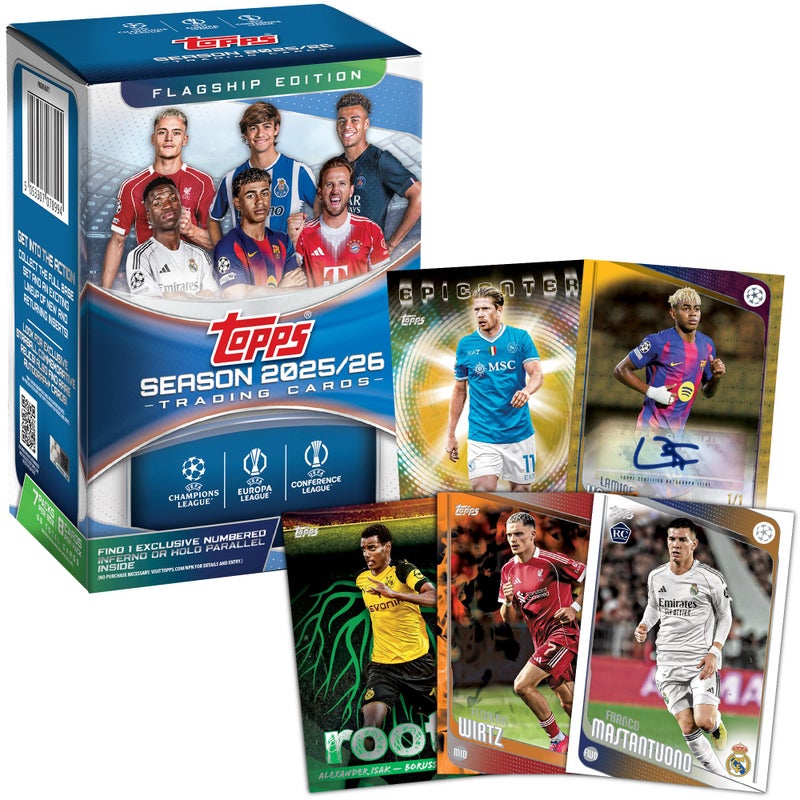 Topps 2025-26 Topps UEFA Club Competitions Soccer - Factory Sealed - Value Box - Image 2
